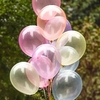 Globos cristal ROSA x 5