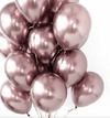 Set globos Chrome Rosa x 5 unid