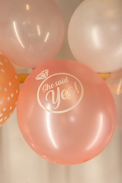 GLOBOS SHE SAID YES x 5 unid