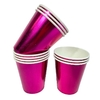 Vaso metalizado fucsia x 10unid