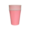 Vasos rosa Polipapel x 6