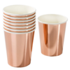 Vasos Metalizado Rosa gold X 6unid