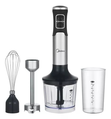 Minipimer Mixer Midea Hb 1100x3ar1 Negro Y Plateado 220v 50 Hz 850w