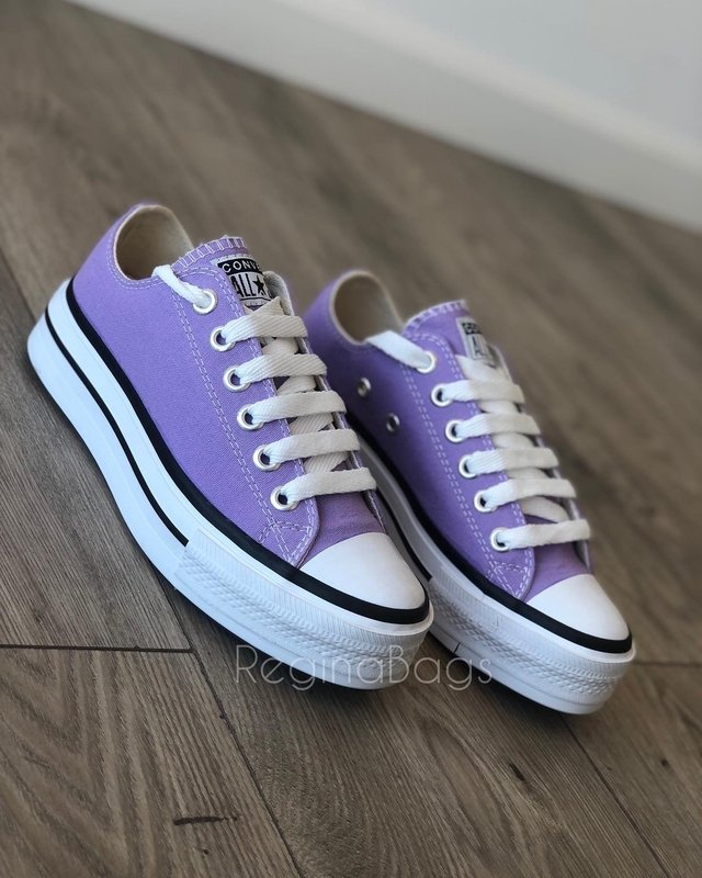 Converse plataforma on sale lila
