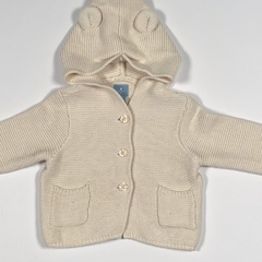 TALLE 3/6 MESES - CAMPERA HILO CRUDO C/CAPUCHA - GAP - comprar online