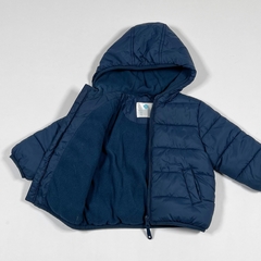 TALLE 12 MESES - CAMPERA ABRIGO AZUL FORRADA EN POLAR - TEX en internet