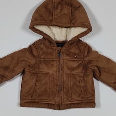 TALLE 3/6 MESES - CAMPERA GAMUZA CAMEL FORRADA EN CARDERITO - TOMMY HILFIGER - comprar online