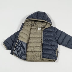 TALLE 12 MESES - CAMPERA ABRIGO AZUL RIBETES VISON - CONIGLIO - comprar online