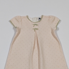 TALLE 12718 MESES - VESTIDO M/CORTA TELA ELASTIZADA ROSA PINTITAS - JANIE & JACK - comprar online