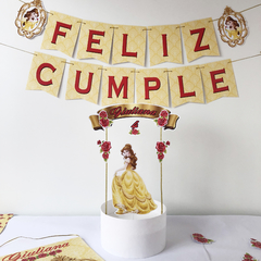 Kit decoración para cumpleaños Princesa Bella - comprar online