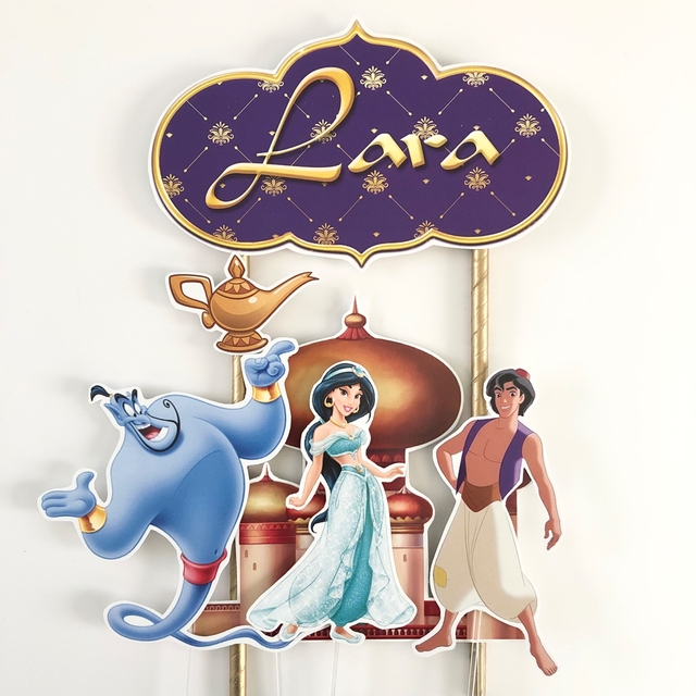 Cake topper Pincho Aladín Princesa Jazmín 2 cake-topper-pincho-alad-n-princesa-jazm-n-2
