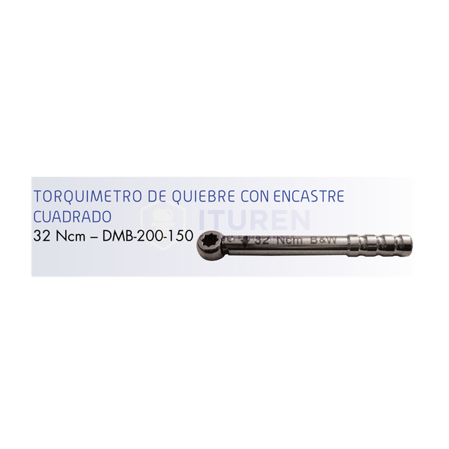 Torquímetro De Quiebre Con Encastre Cuadrado 32 Ncm Byw Implantes