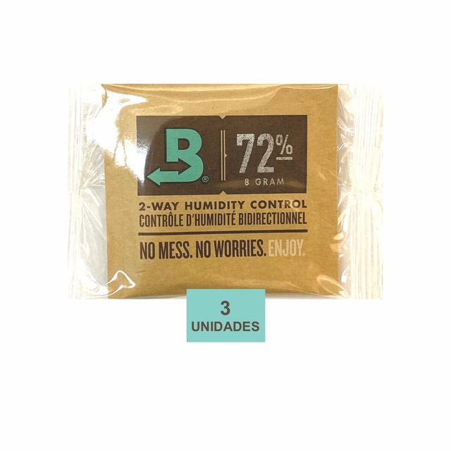 BOVEDA 72% - 8g kit c/3un umidificador charutos