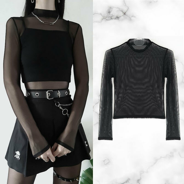 Remera de tul negra new arrivals