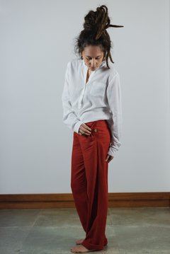 Calça social - Roupas femininas de linho | Loja Jane Oliveira