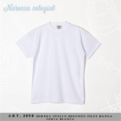 REMERA DE PIQUE CUELLO REDONDO - NAROCCA - T. S AL XL - Art. 2098 - comprar online