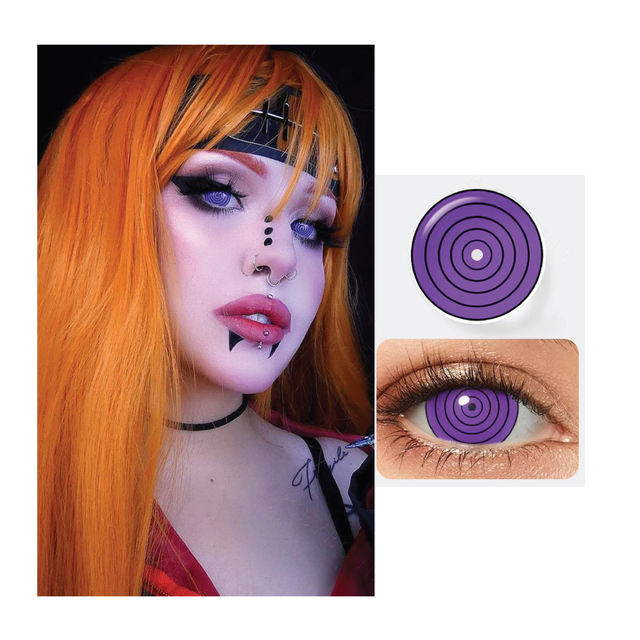 Lentes de contacto fantasia cosplay anime Naruto Rinnegan CL211