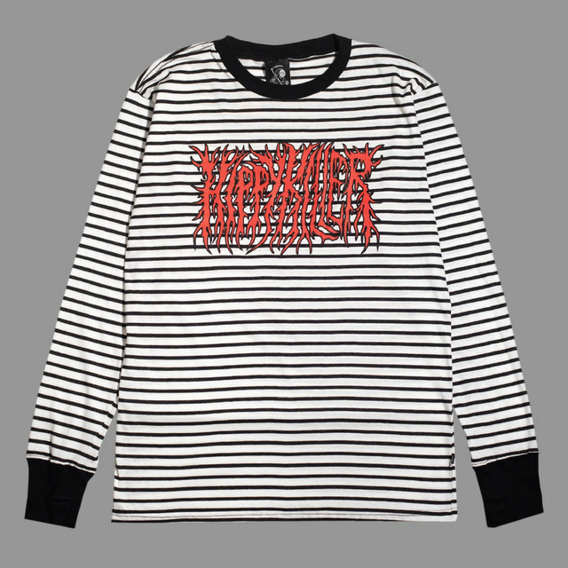Remera Manga Larga Rayas Trash Blanco KITCH TECH