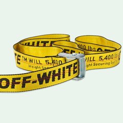 Cinturon Off White Belt Industrial Buckle 1,30 mts