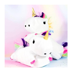 Pantuflas Unicornio Pelos Colores Unicornios Acolchonadas - comprar online