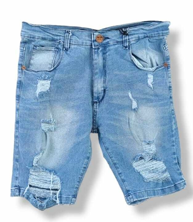 Bermuda jeans adidas shop masculina