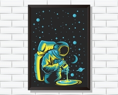 Quadro Astronauta barista na internet