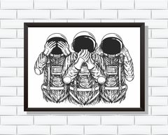 Quadro Astronautas na internet