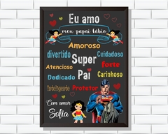 Quadro Super Pai de Menina - comprar online