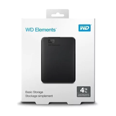 DISCO EXTERNO WESTERN DIGITAL 4TB ELEMENTS USB 3.0