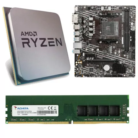 COMBO ACTUALIZACION AMD RYZEN 3 3200G + A320M + 16GB DDR4
