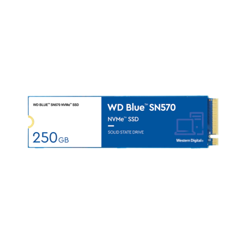 DISCO SÓLIDO WESTERN DIGITAL 250GB BLUE SN570 M.2 NVME