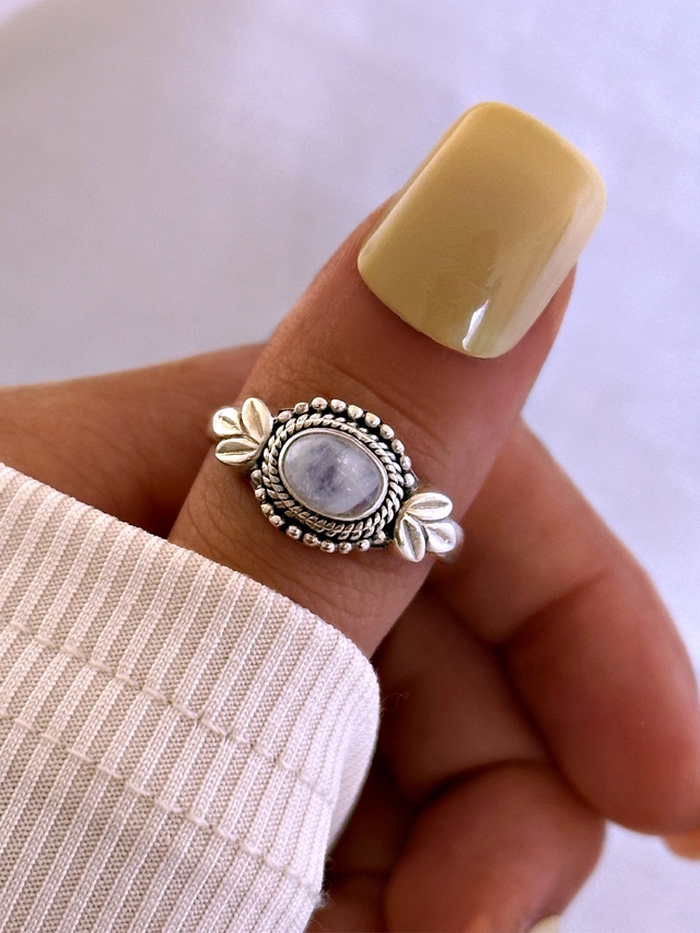 Anillo plata 925 y Piedras naturales. LOIDA