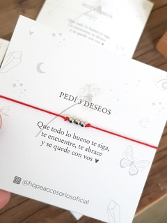 Pulsera Pedí 3 Deseos - Hope Accesorios