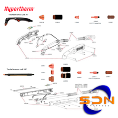 Capuchón Exterior PMX45XP/PMX65/PMX85/PMX105/PMX125 Powermax 220854 HYPERTHERM (blis.x 1u) - comprar online