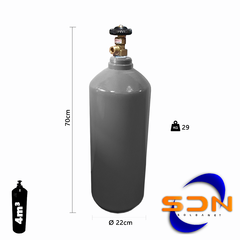 Cilindro 4m³ 20Lts. 20kg Alt.75 D22 P/gas Sello Iram en internet