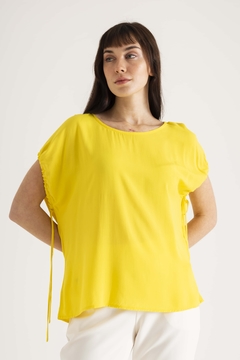 25532 BLUSA VOILE CON CORDON