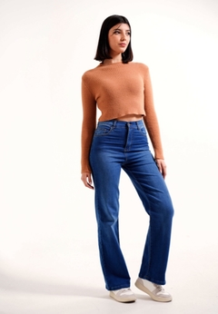 Jean wide leg elastizado