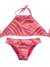 Bikini Trapecio - Surf Naranja y Rosa