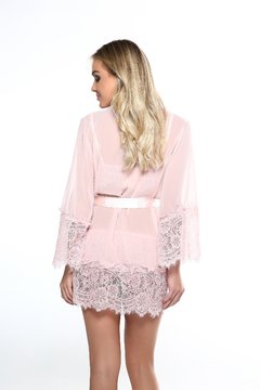 ROBE DE SEDA COM RENDA AURORA - comprar online