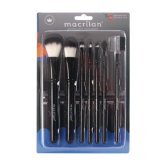 Kit KP5-9A con 7 Pinceles para Maquillaje Macrilan - Color: Negro