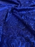 Tecido Renda Metalizada - Azul - comprar online