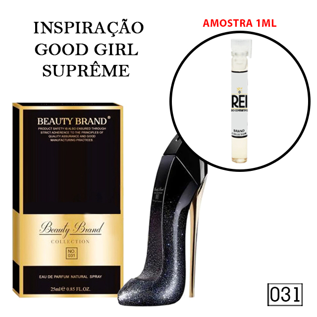 Beauty Brand 001 - Fragrância Inspiração Good Girl Carolina Herrera Eau de  Parfum - Perfume Feminino 25ml e 80ml