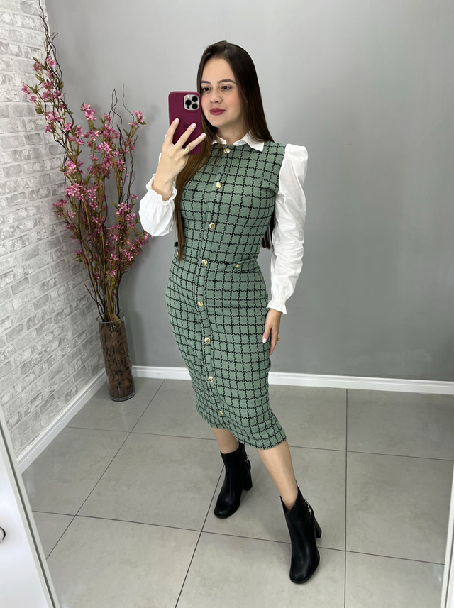 Vestido midi jacquard sale