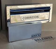 CAIXA DE CORREIO INOX MODELO L PARA MURO