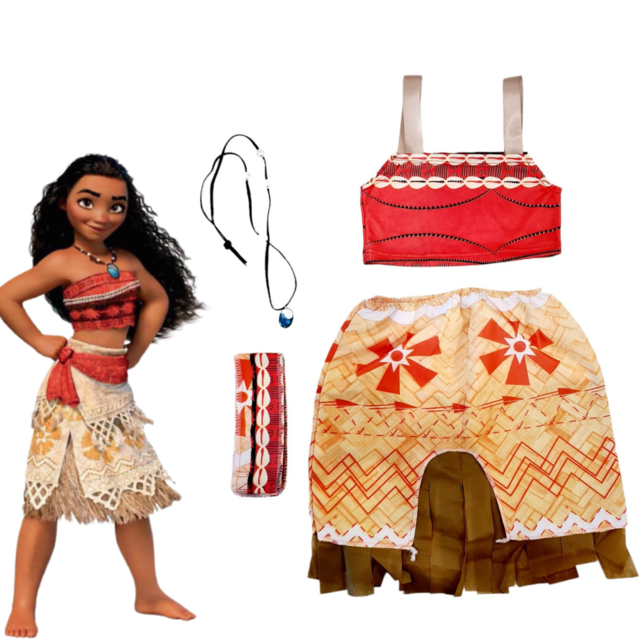 Fantasia Moana Infantil - Fabuloso Ateliê