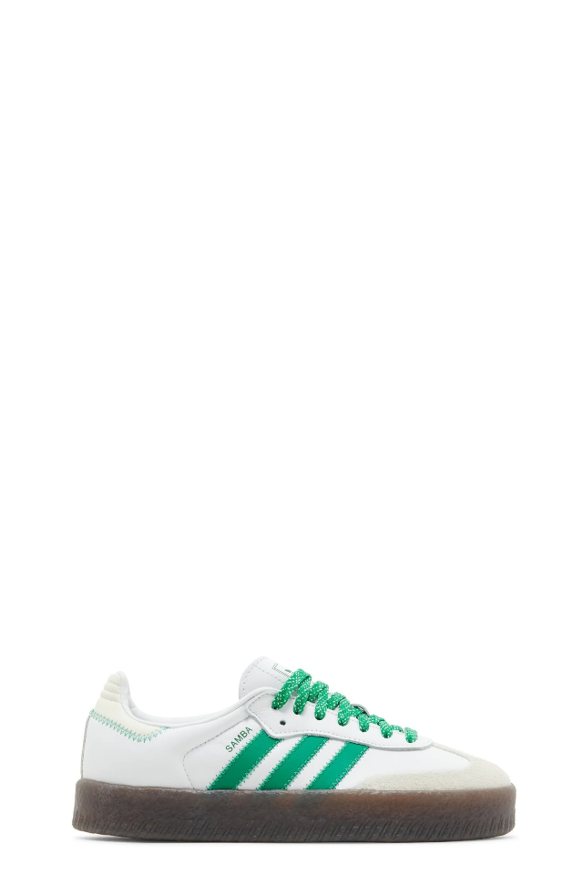 Tenis Adidas SambaE Branco e Verde Estilo e Conforto