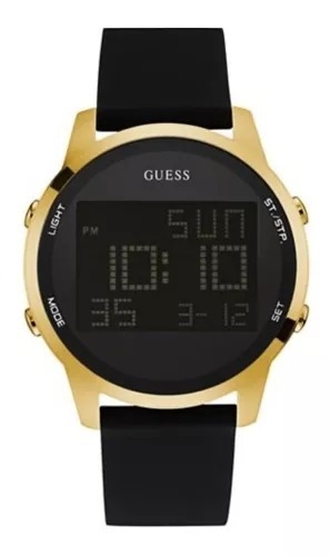 Reloj Guess Hombre U0787g1 Negro Digital Agente Oficial