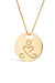 Pingente Yoga Com Amor/ Linha In Motion/ Ouro Amarelo