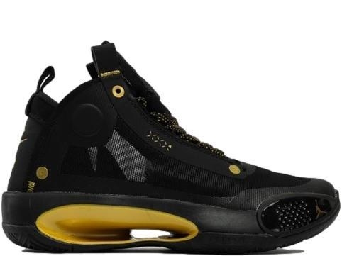 Jordan 34 negras con dorado shop