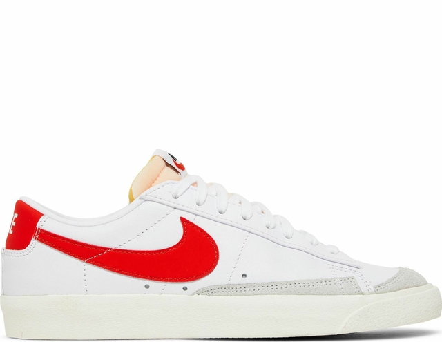 Nike blazer low red swoosh best sale